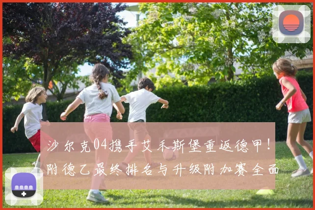 沙尔克04携手艾禾斯堡重返德甲！附德乙最终排名与升级附加赛全面解析